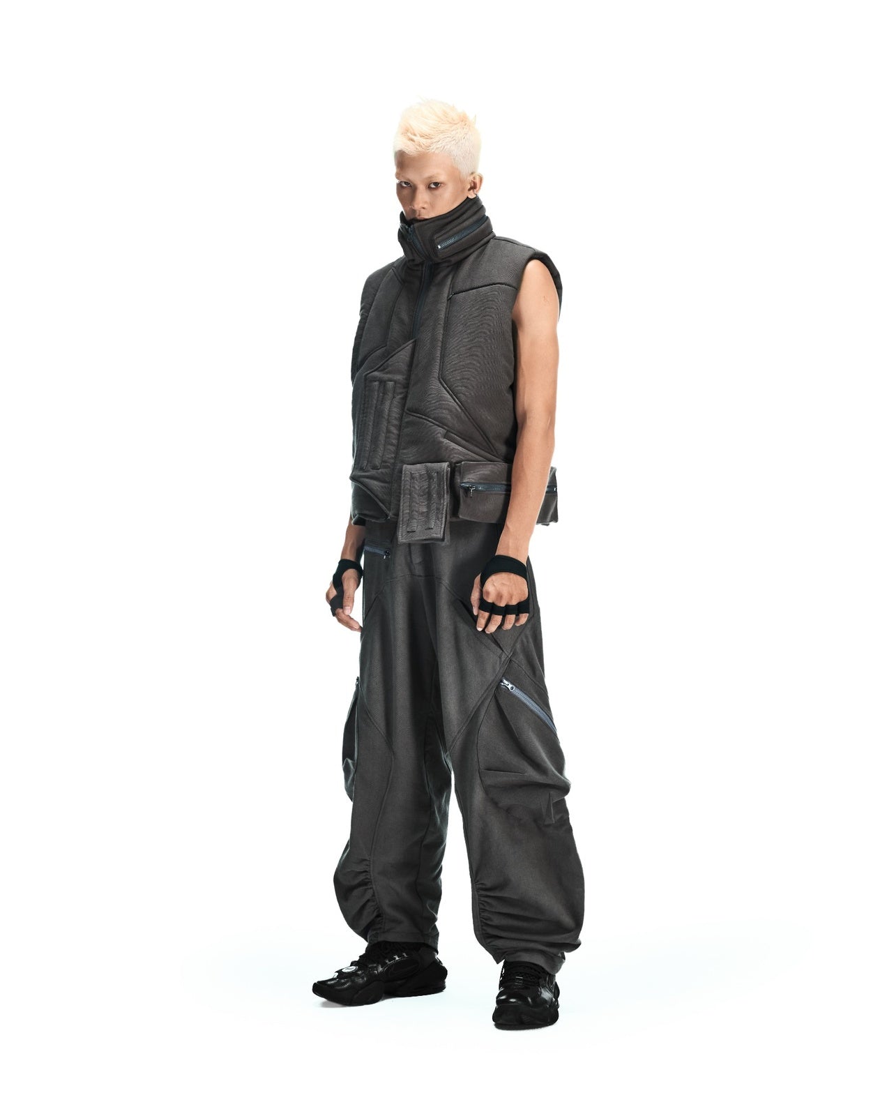 UTX-04 PUFFER VEST (Moss-Gray)
