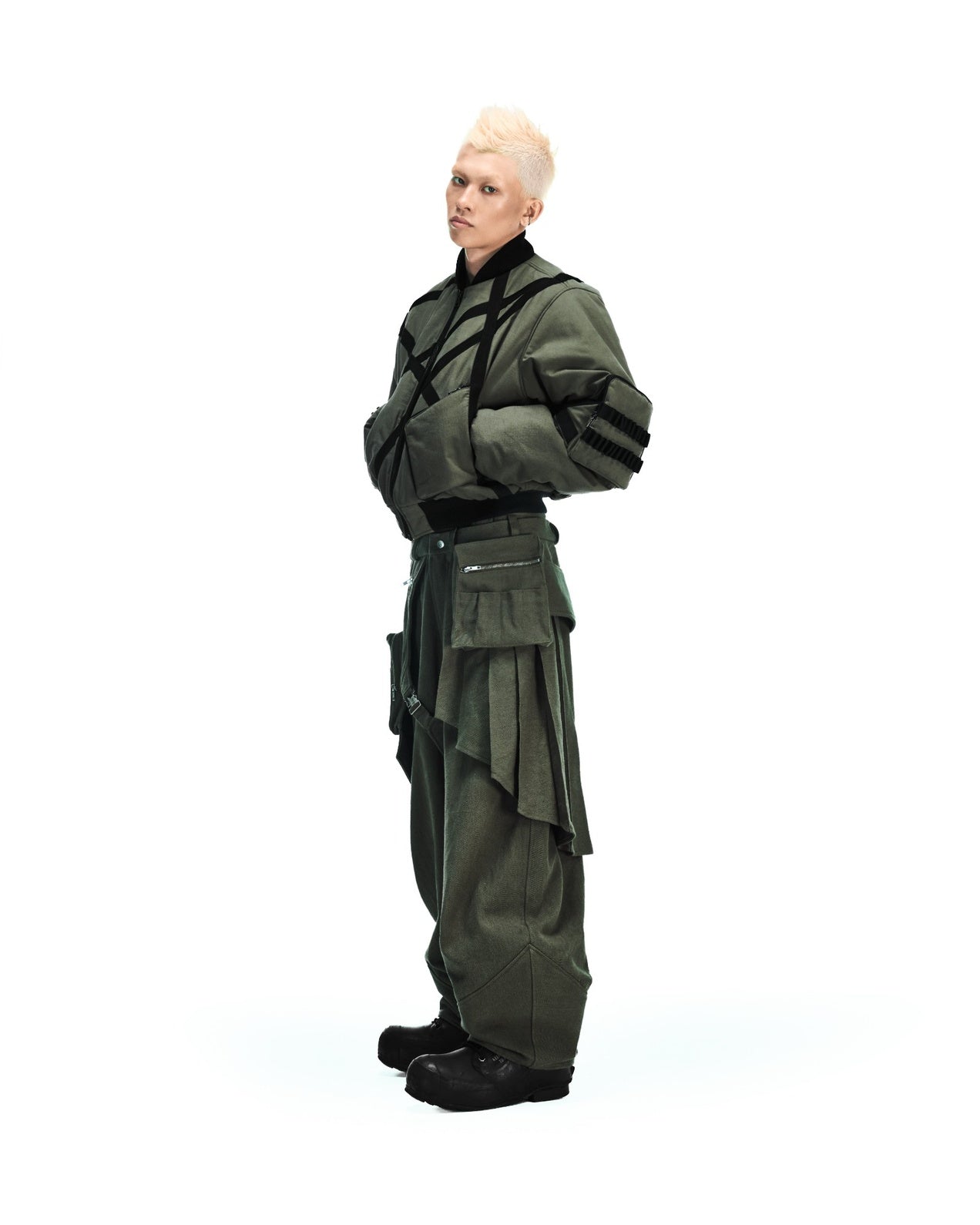 LOCK BOMBER JACKET (Olive)