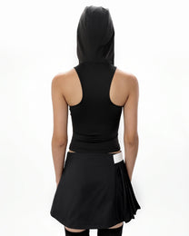 SYN HOODED TANKTOP - DARK
