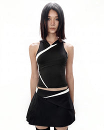SYN HOODED TANKTOP - DARK
