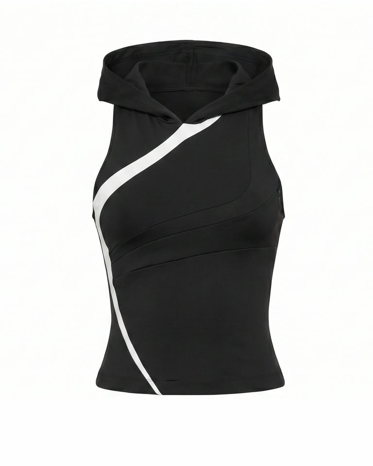 SYN HOODED TANKTOP - DARK