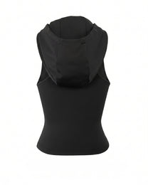 SYN HOODED TANKTOP - DARK