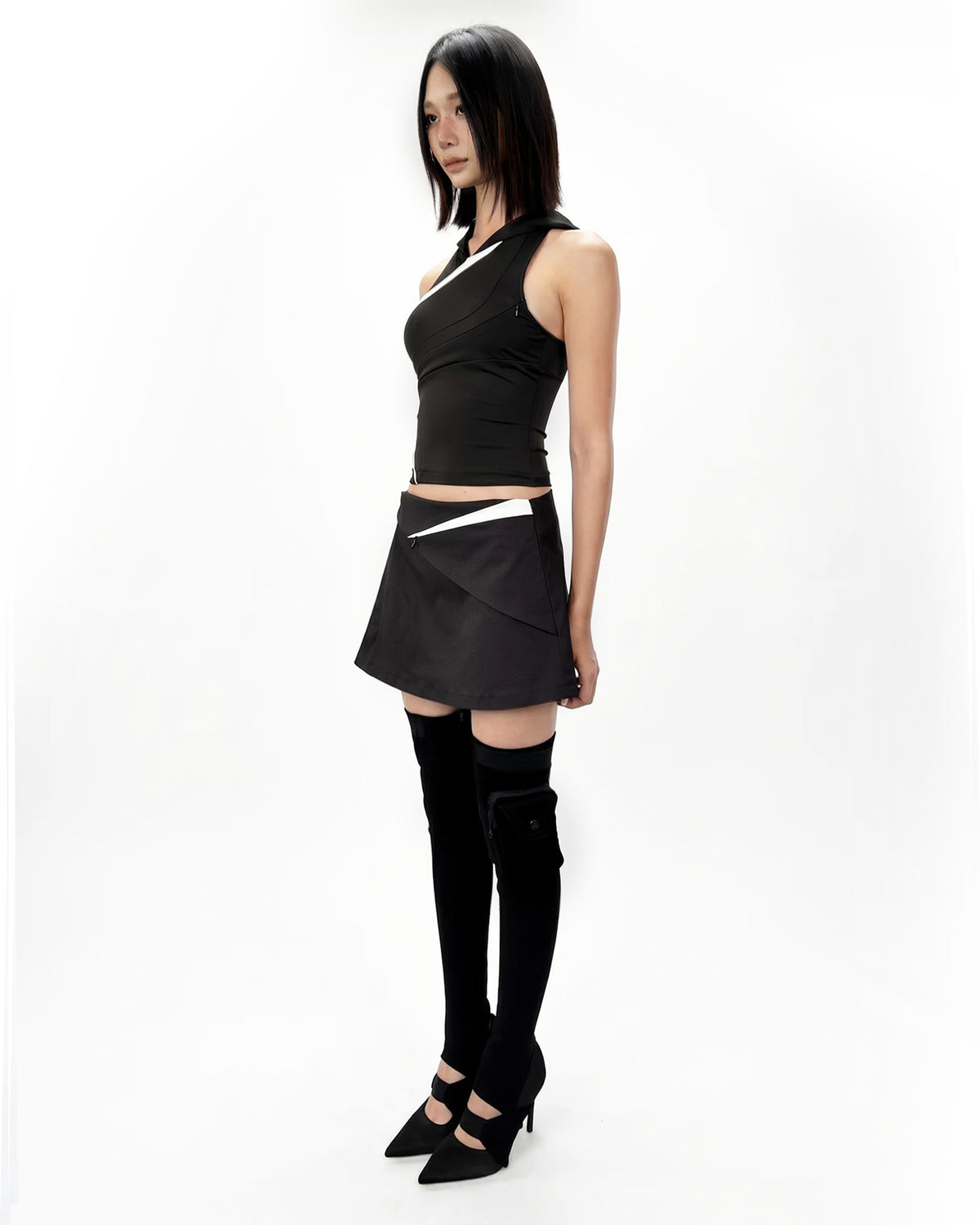 SYN HOODED TANKTOP - DARK