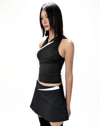 SYN HOODED TANKTOP - DARK