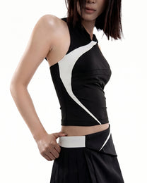 SYN HOODED TANKTOP - DARK