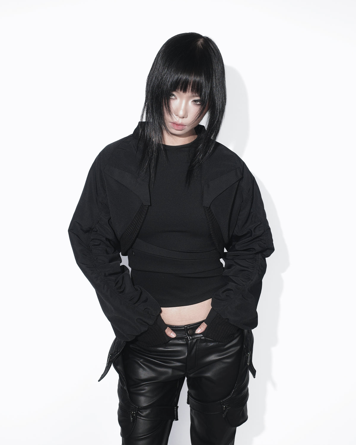 VOID BOLERO BOMBER - BLACK