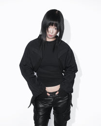 VOID BOLERO BOMBER - BLACK