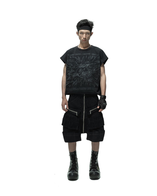 X'MECHA SLEEVELESS T-SHIRT (dark)