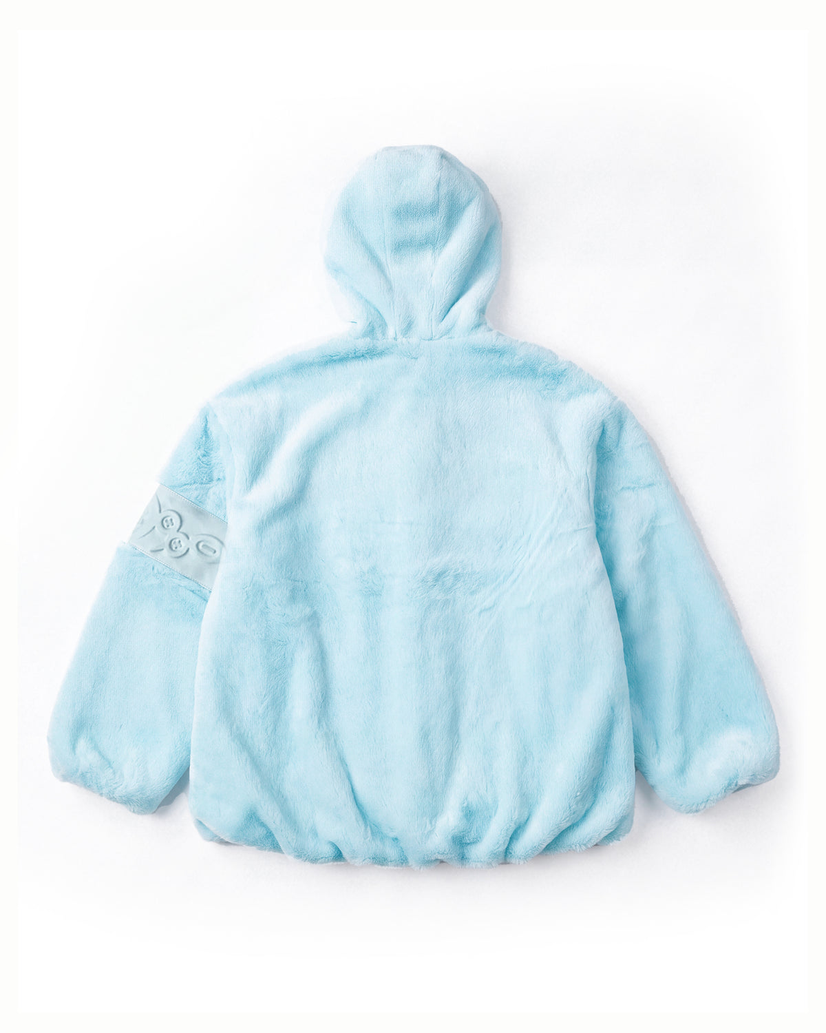 PL4Y FUR HOODIE - BLUE