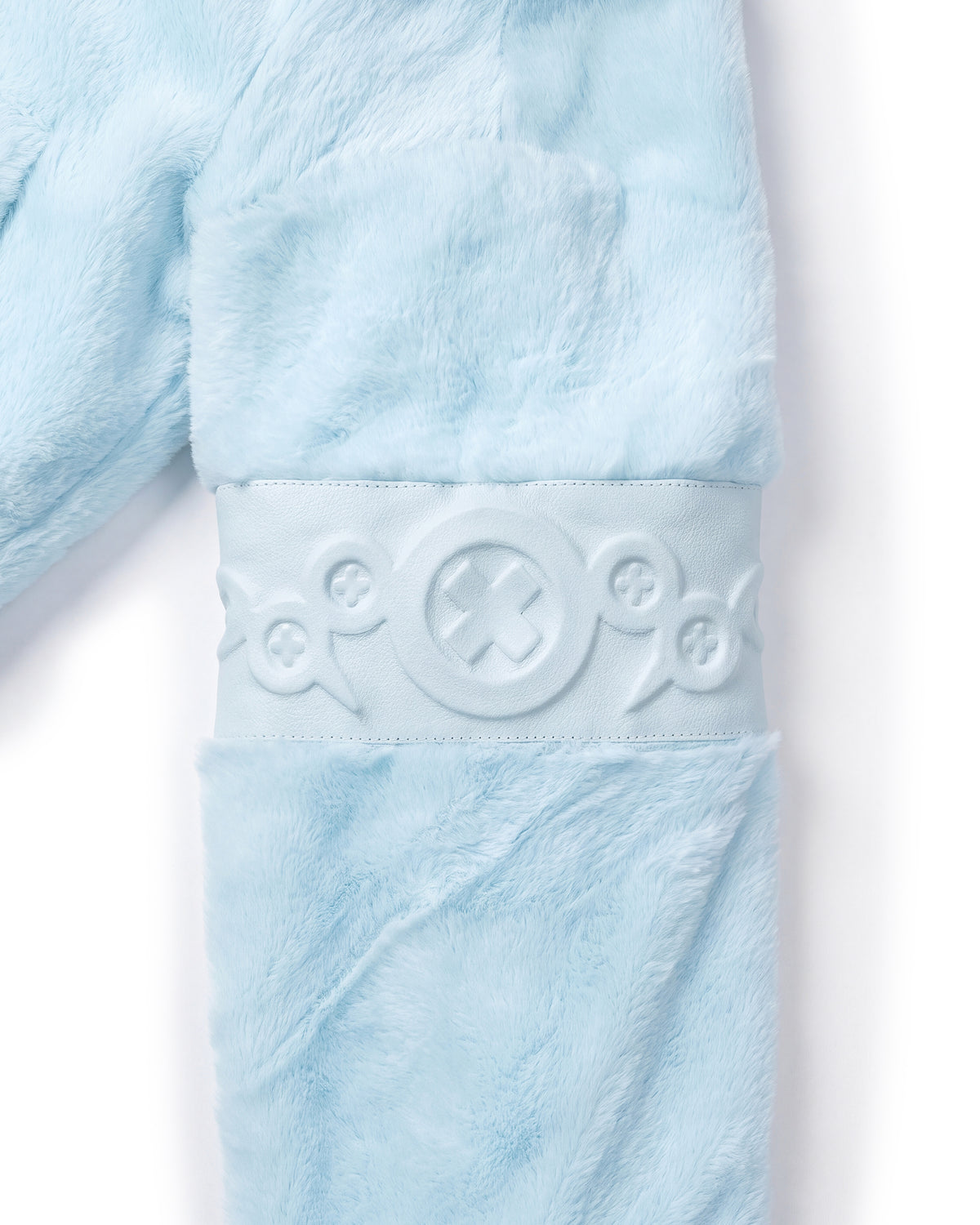 PL4Y FUR HOODIE - BLUE