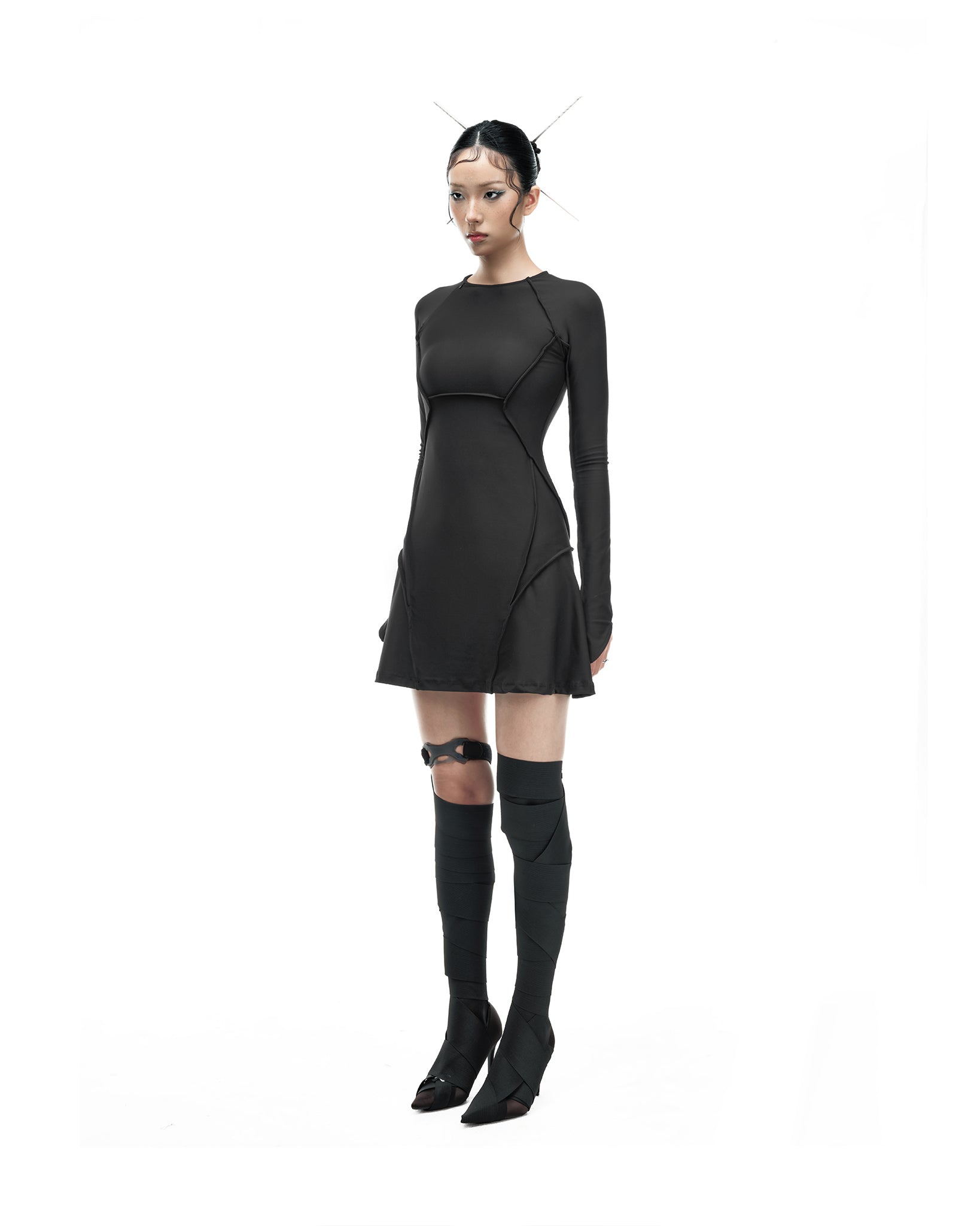 STATIX LINE DRESS - DARK