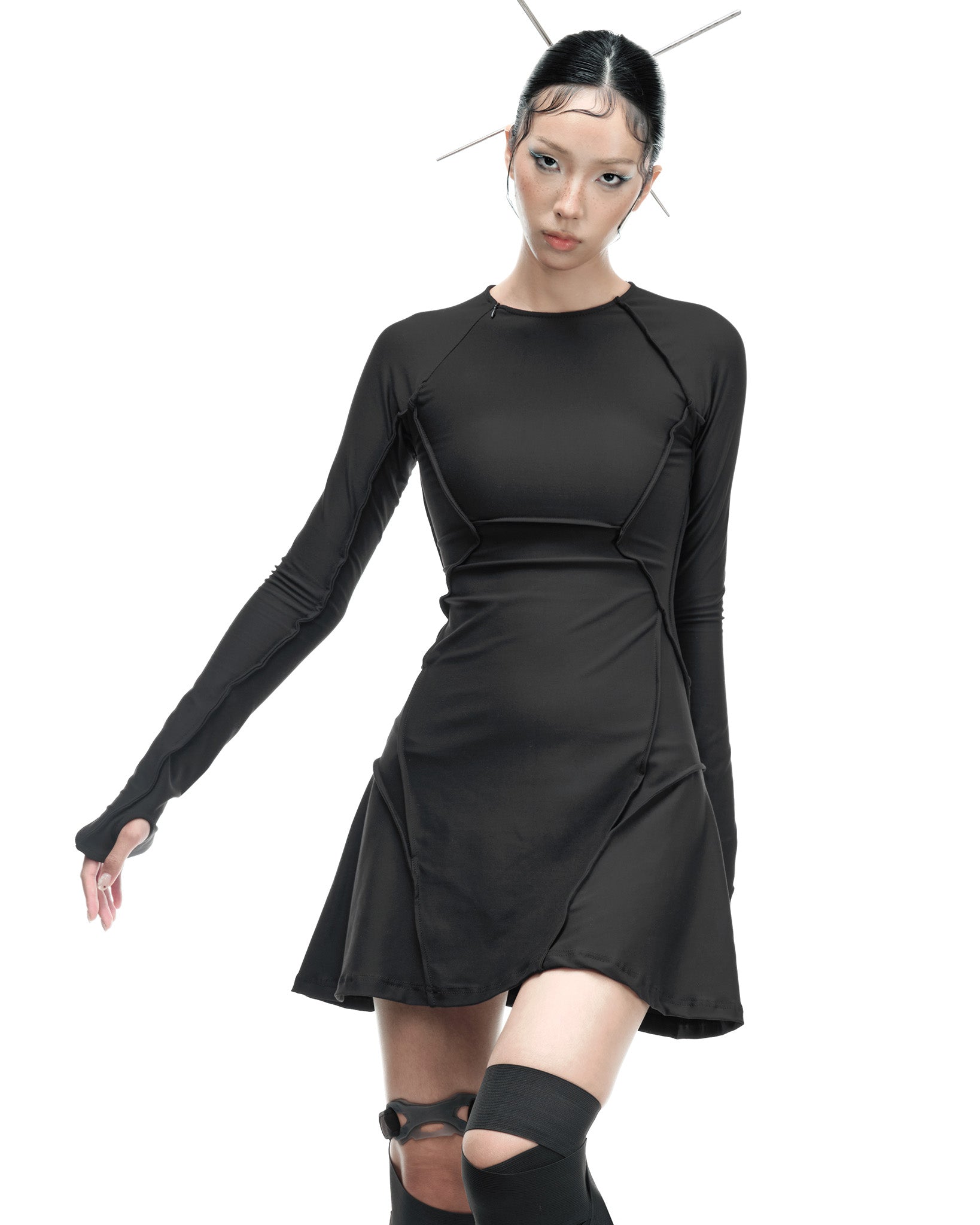 STATIX LINE DRESS - DARK