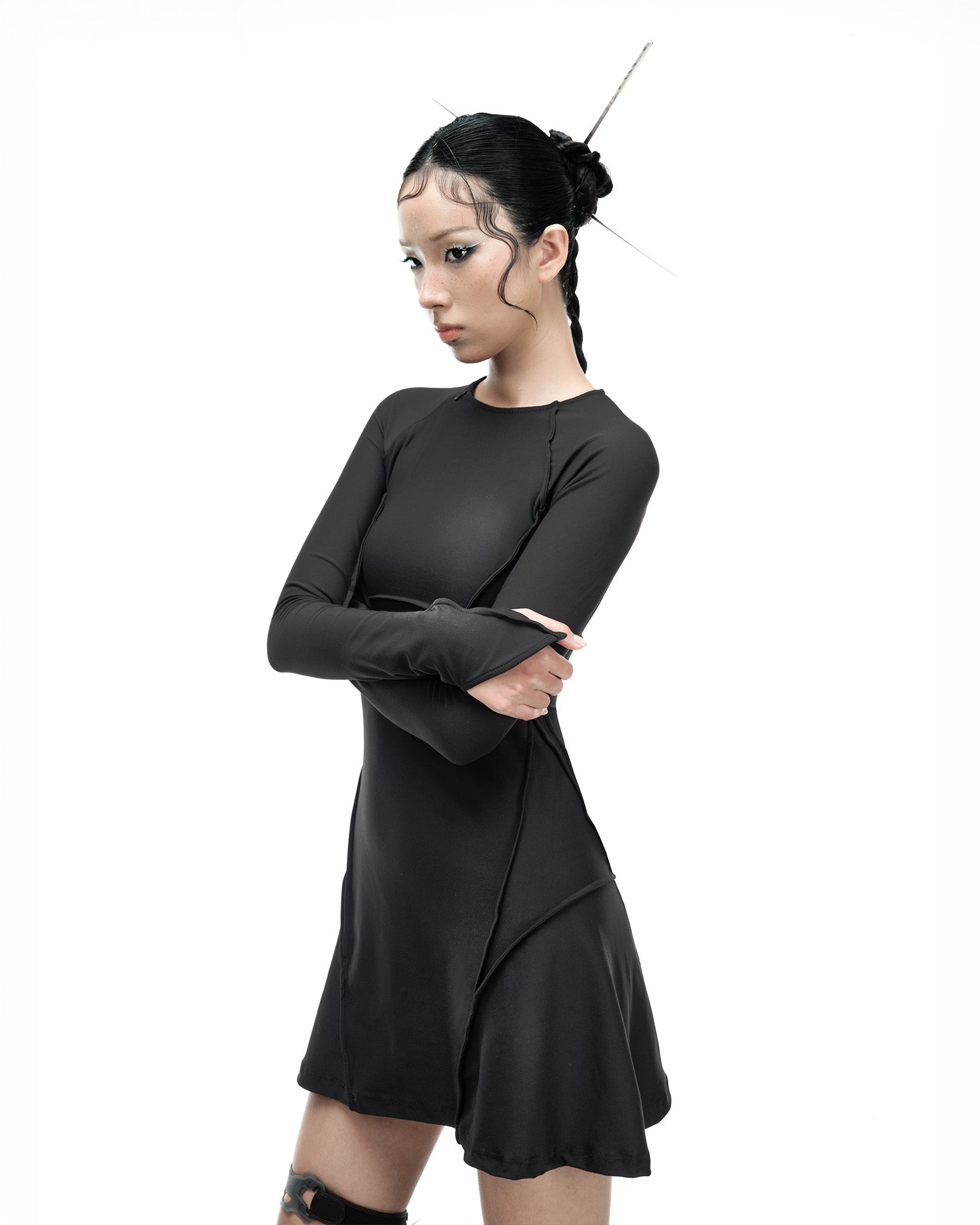 STATIX LINE DRESS - DARK