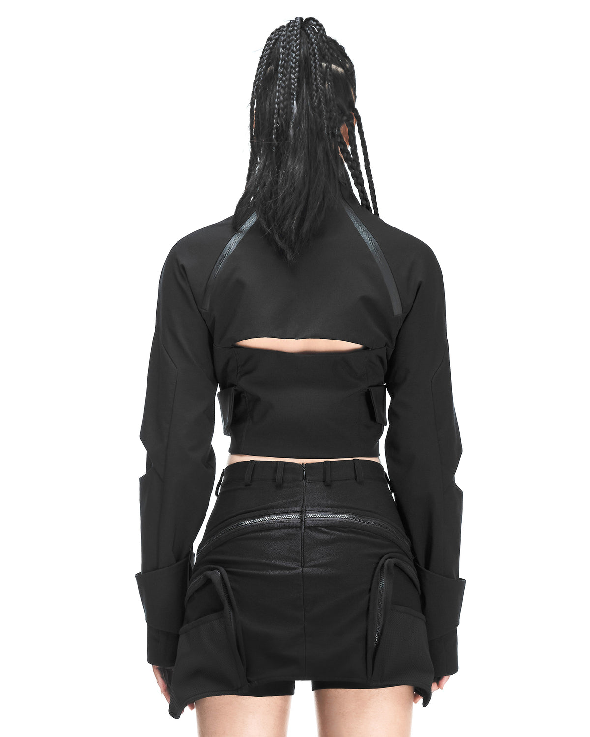 XIRVA CROPPED JACKET (Black)