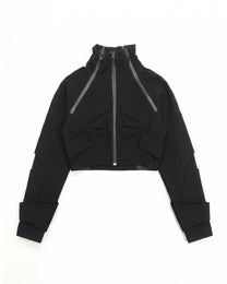 XIRVA CROPPED JACKET (Black)