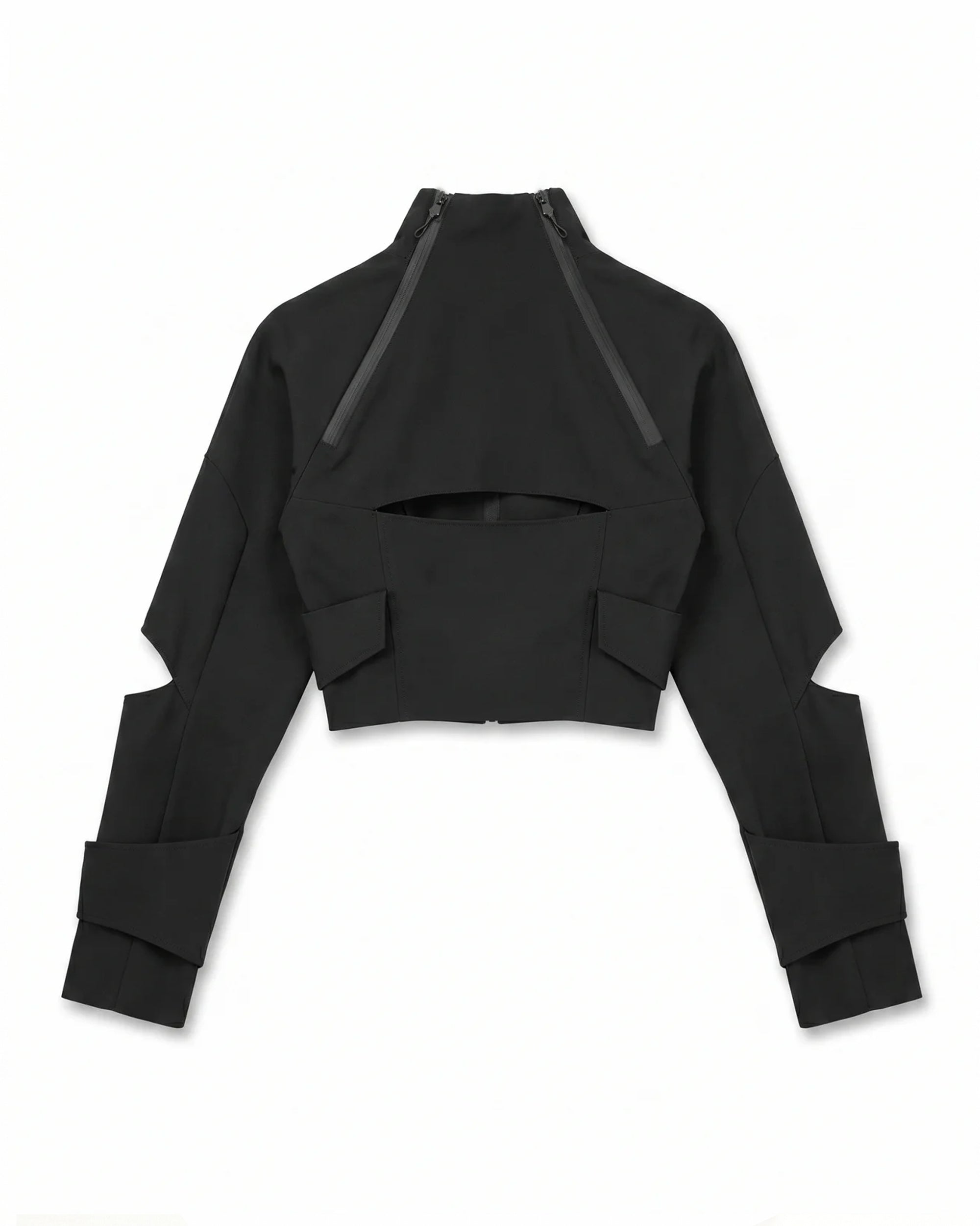 XIRVA CROPPED JACKET (Black)