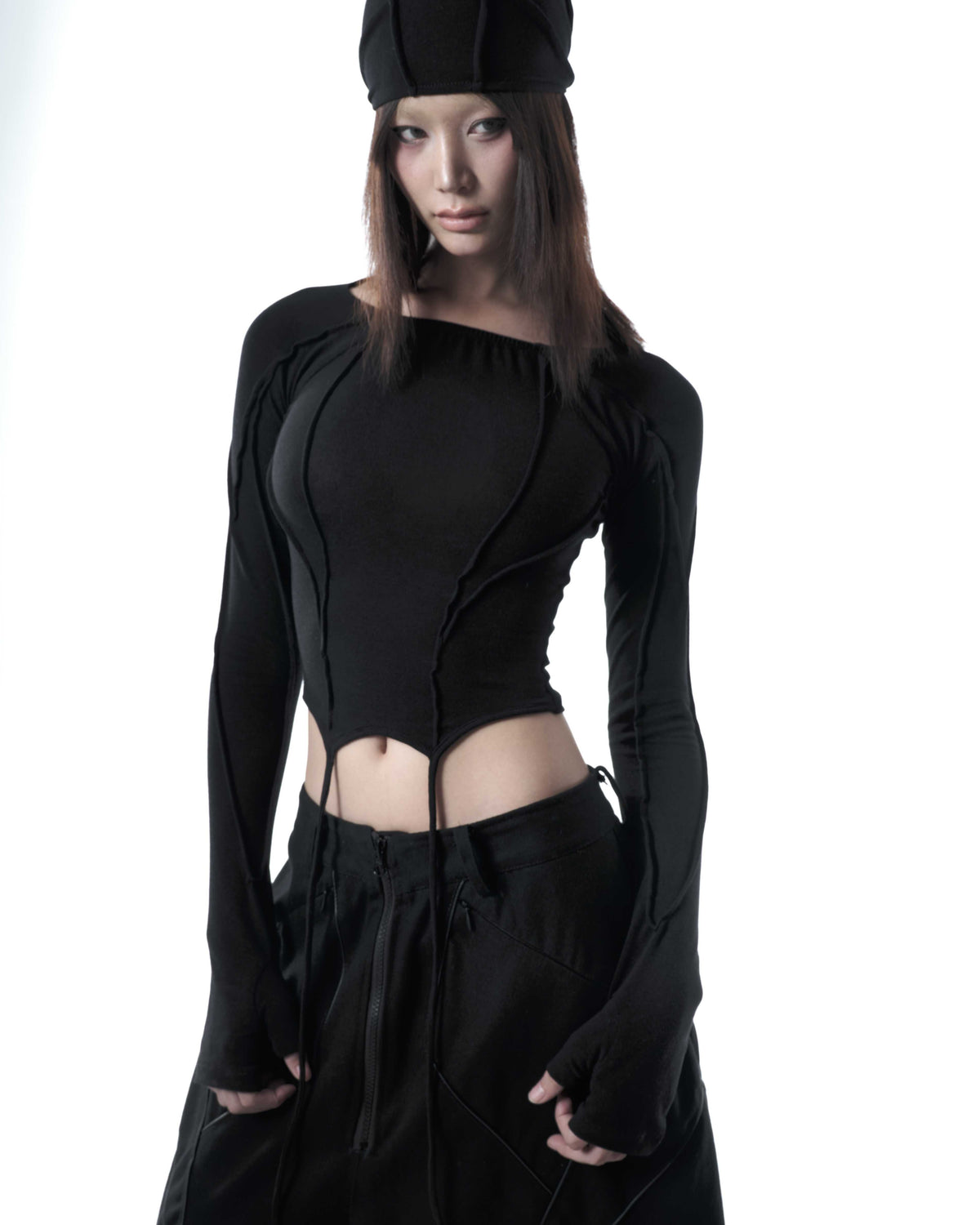 VIVIX TOP &amp; HEADPIECE (dark)