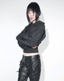 VOID BOLERO BOMBER - BLACK