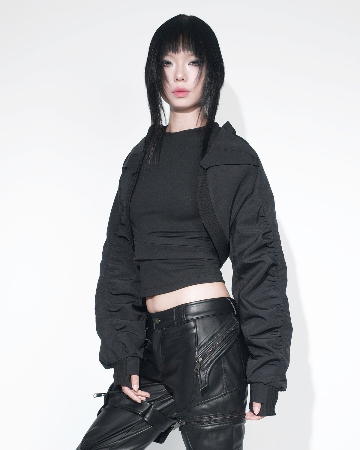 VOID BOLERO BOMBER - BLACK