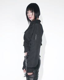 VOID BOLERO BOMBER - BLACK
