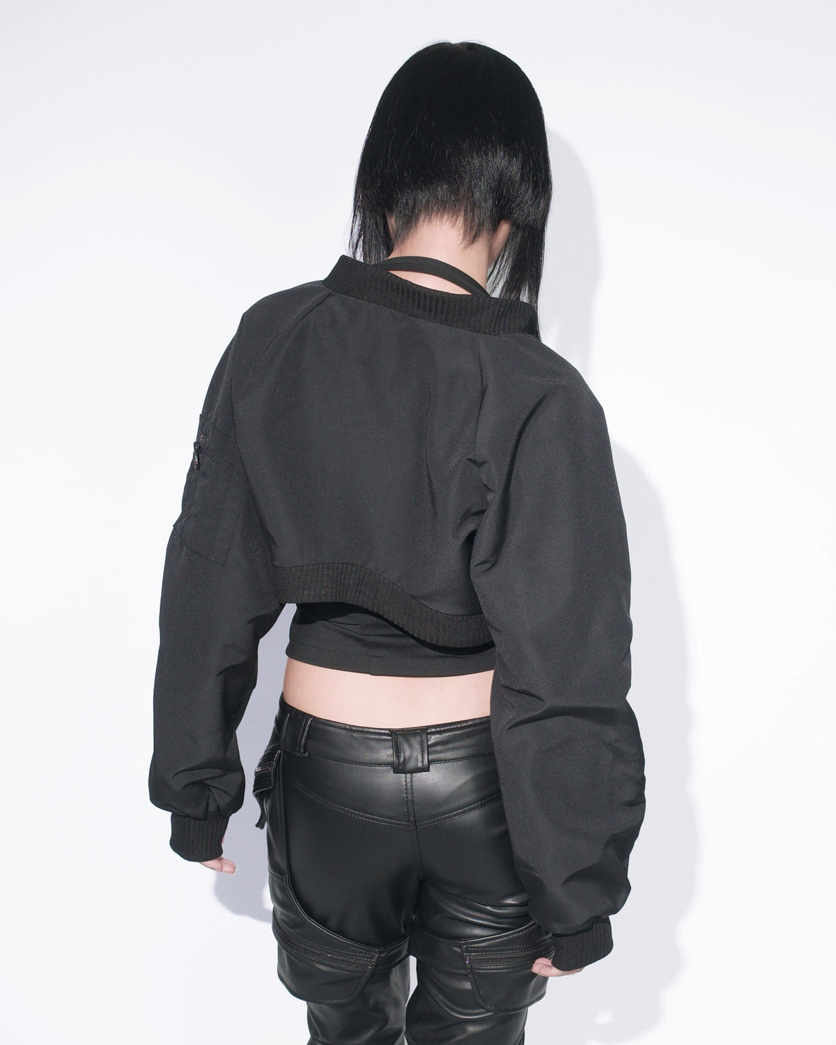 VOID BOLERO BOMBER - BLACK