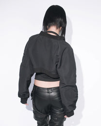 VOID BOLERO BOMBER - BLACK