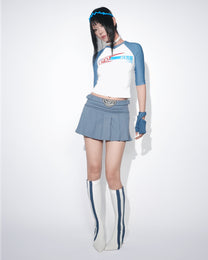 @ MINI SKIRT - BLUE