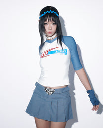 @ MINI SKIRT - BLUE