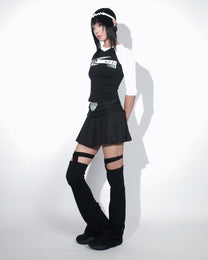 @ MINI SKIRT - BLACK